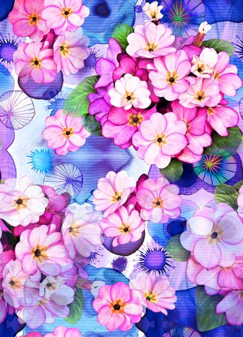 混合拼接印花华亿平台图片