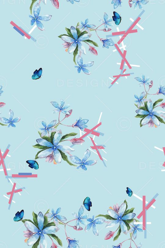 小碎花印花华亿平台图片