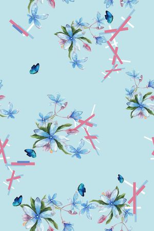 小碎花印花华亿平台图片