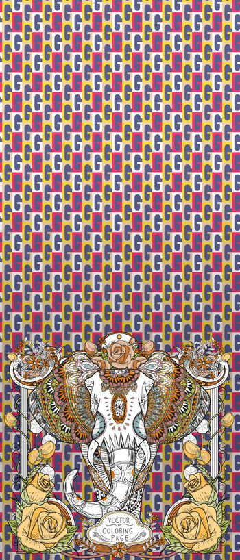 古典花纹印花华亿平台图片