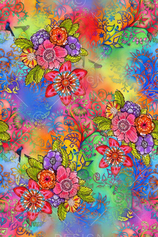 卷草印花华亿平台图片