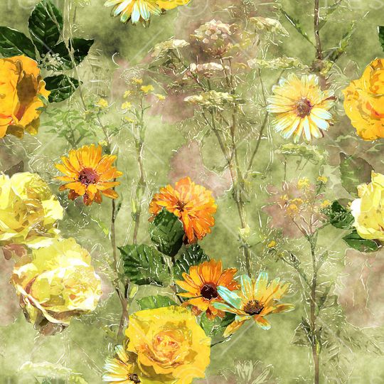 菊花印花华亿平台图片