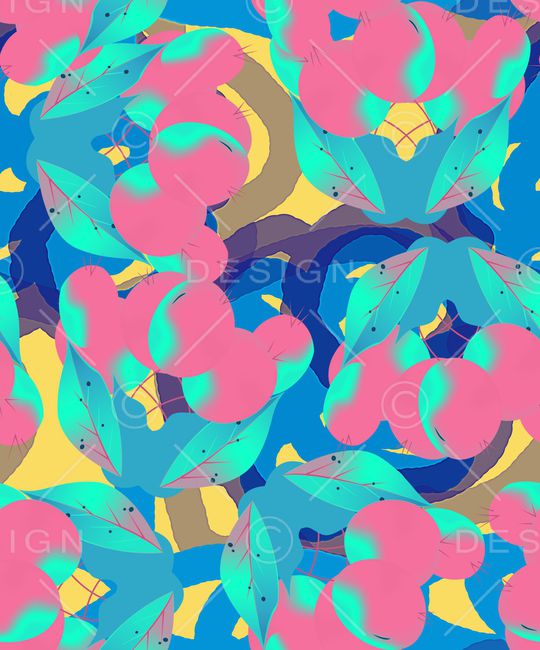 植物印花华亿平台图片