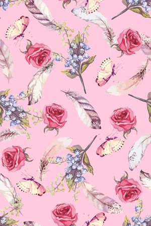 羽毛印花华亿平台图片