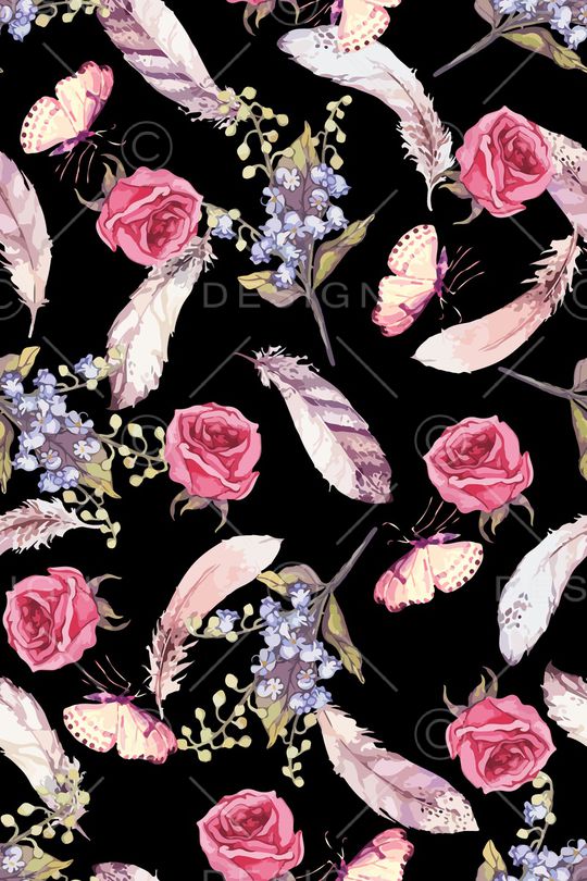 羽毛印花华亿平台图片