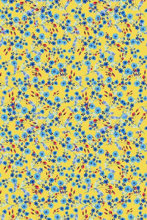 小碎花印花华亿平台图片