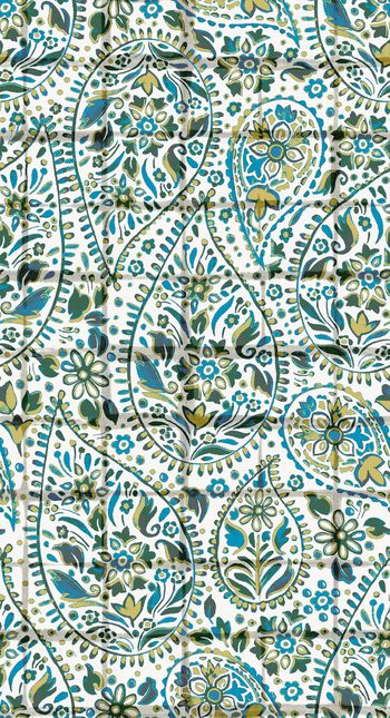 1044567-复古民族风格子加佩斯利火腿花