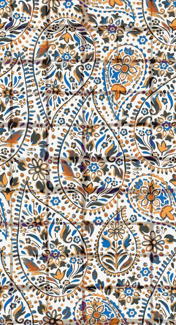 1044569-复古民族风格子加佩斯利火腿花-2