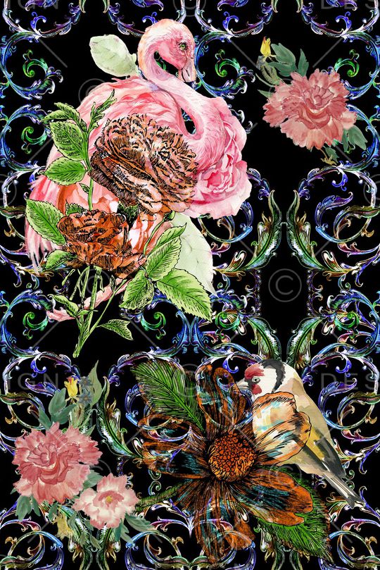 卷草印花华亿平台图片