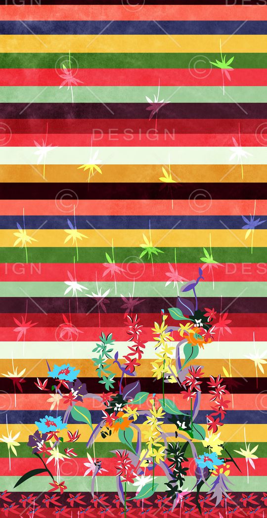 条纹印花华亿平台图片