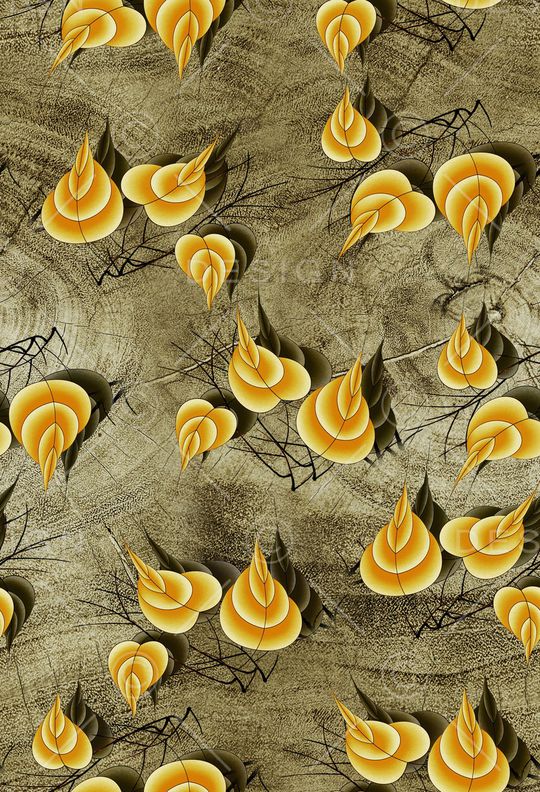 树枝印花华亿平台图片