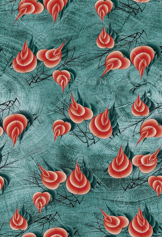 树枝印花华亿平台图片