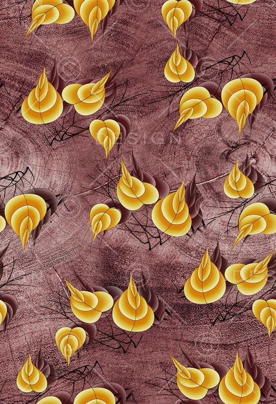 树枝印花华亿平台图片