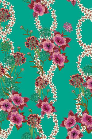 春夏华亿平台印花华亿平台图片