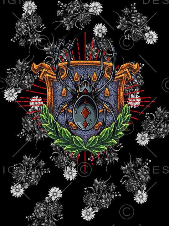 蜘蛛印花华亿平台图片