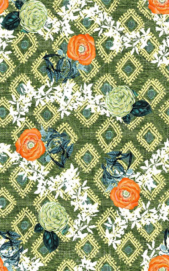 织纹印花华亿平台图片