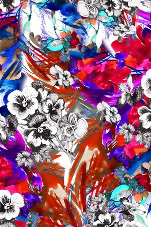 小碎花印花华亿平台图片