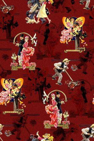 休闲印花华亿平台图片