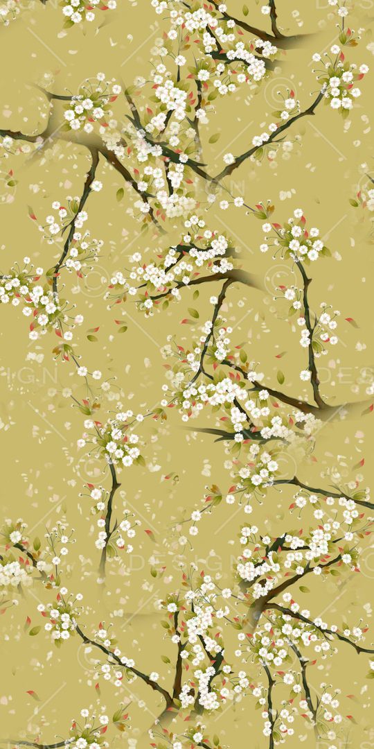 水彩花卉印花华亿平台图片