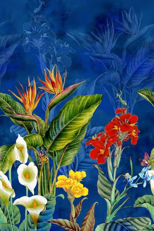 花卉印花华亿平台图片