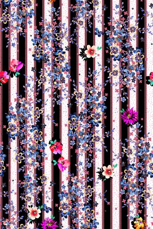 抽象花卉印花华亿平台图片