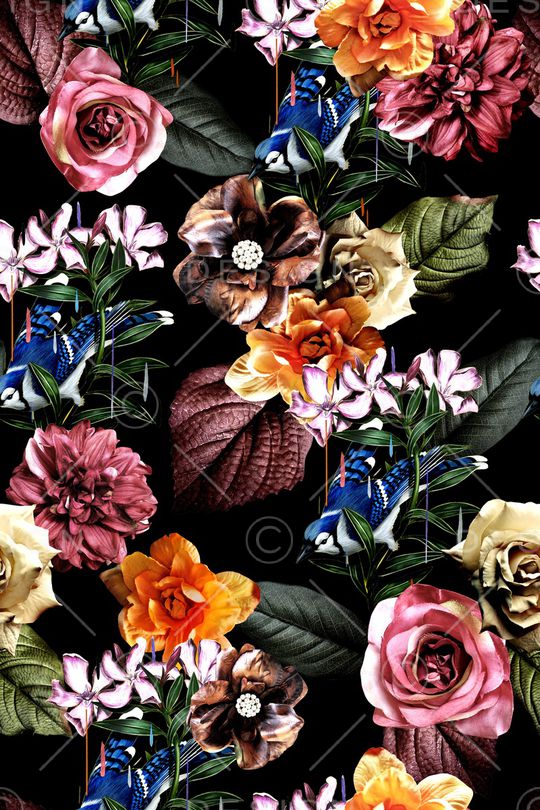 鸟印花华亿平台图片