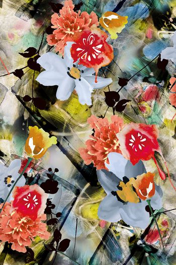 线条印花华亿平台图片