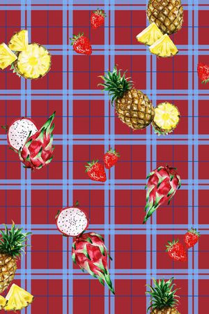 格子印花华亿平台图片