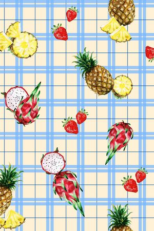 格子印花华亿平台图片