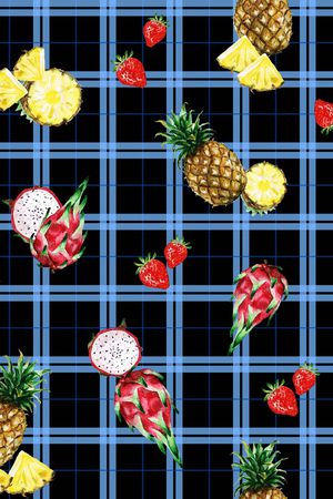 格子印花华亿平台图片