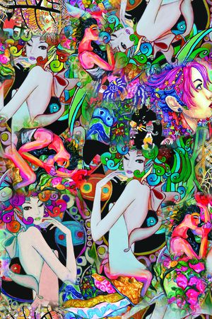 抽象印花华亿平台图片