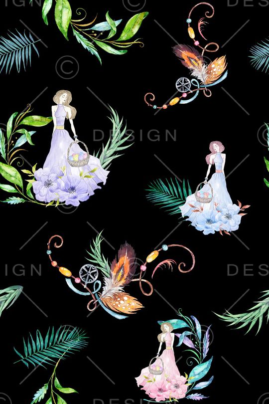 民族风印花华亿平台图片