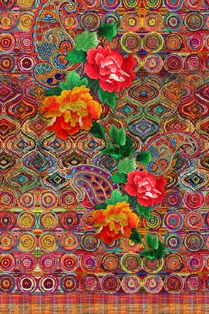 民族风印花华亿平台图片