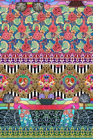 条纹印花华亿平台图片