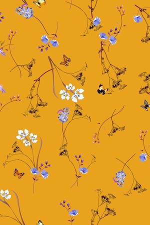 小碎花印花华亿平台图片