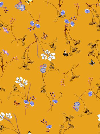 小碎花印花华亿平台图片