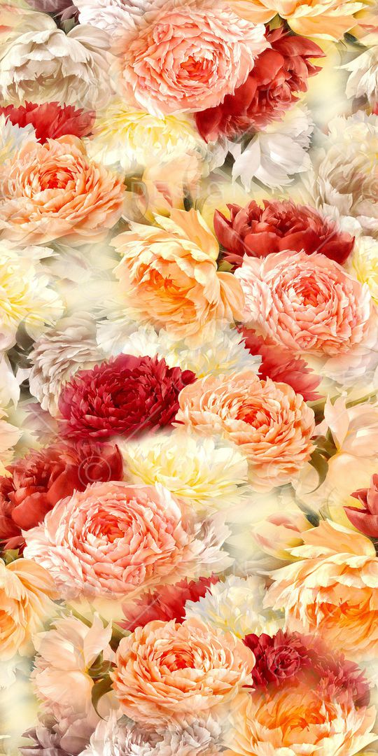 朦胧花卉印花华亿平台图片