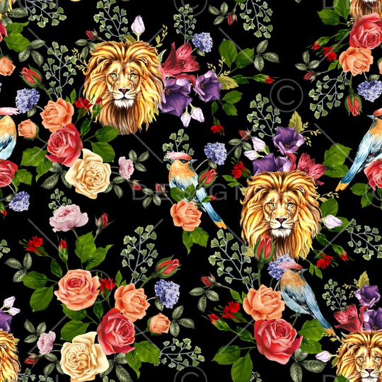 动物花卉印花华亿平台图片