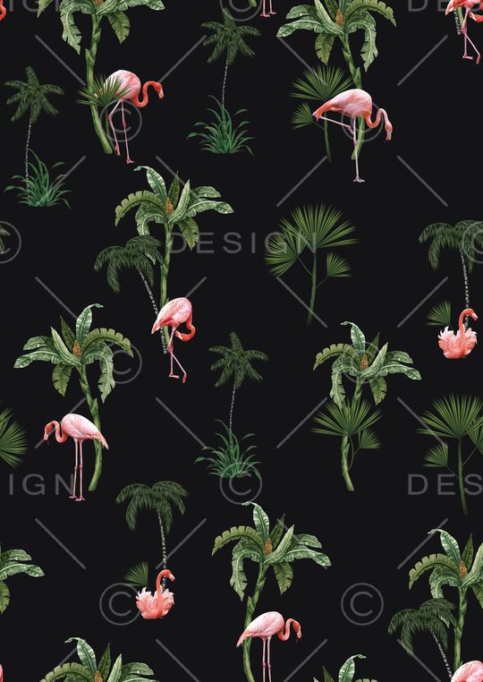 椰子树印花华亿平台图片