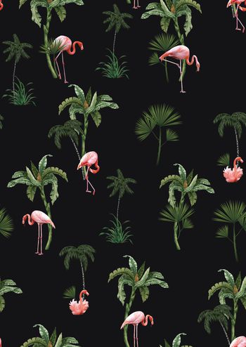 椰子树印花华亿平台图片