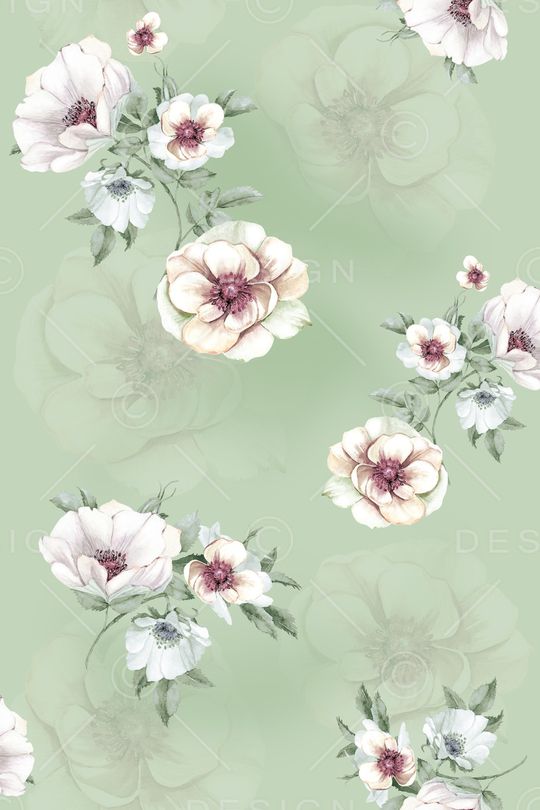 手绘花卉印花华亿平台图片