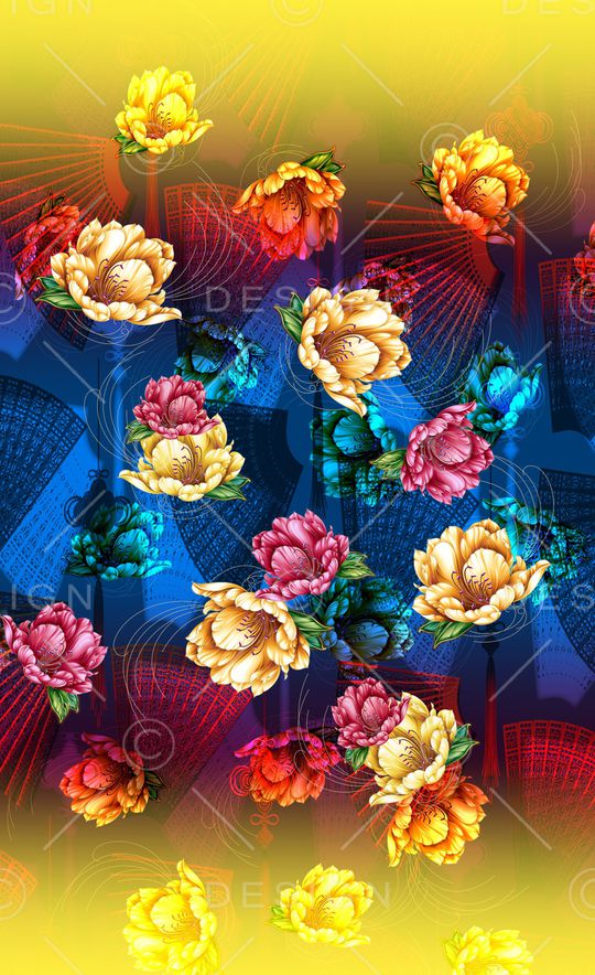 定位花印花华亿平台图片