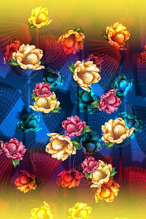 定位花印花华亿平台图片