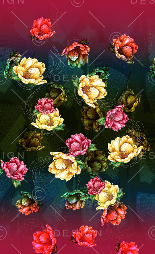 定位花印花华亿平台图片