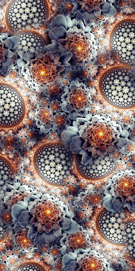 抽象花卉印花华亿平台图片