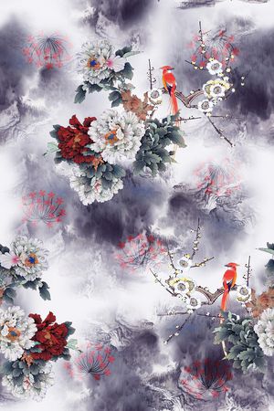 鸟印花华亿平台图片