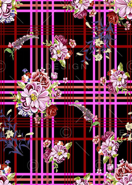 格子印花华亿平台图片