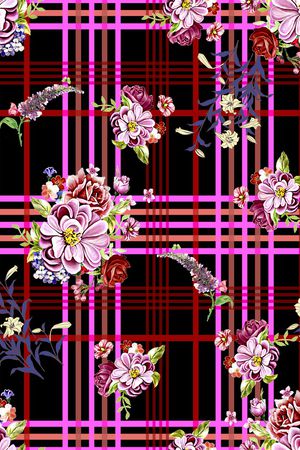 格子印花华亿平台图片