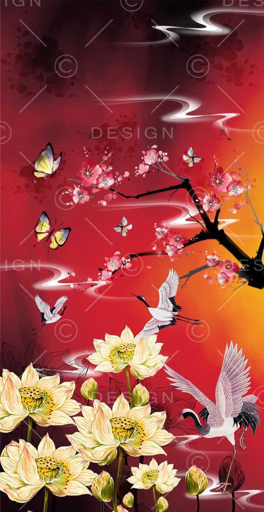 梅花印花华亿平台图片