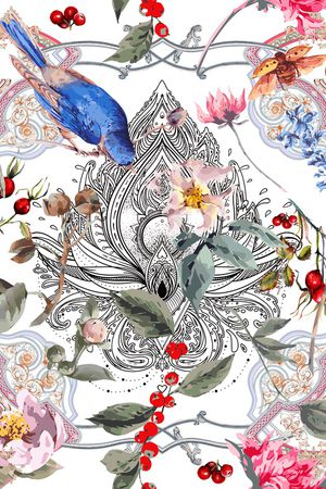 曼陀罗印花华亿平台图片